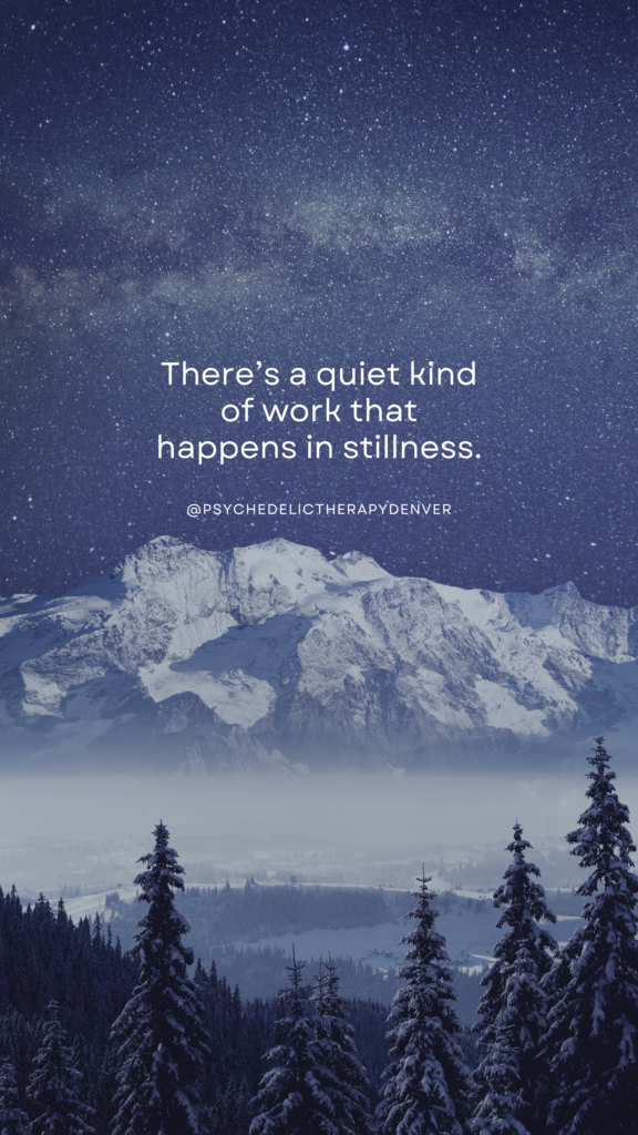 There’s a quiet kind of work that happens in stillness.